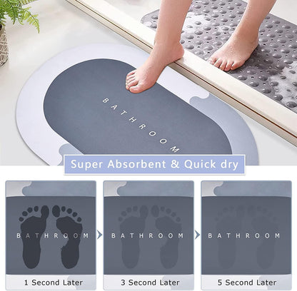 Non-Sleep Water Absorbing Bathroom Mat