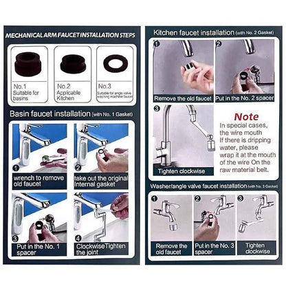 AquaFlex™ 1080° Swivel Faucet Extender