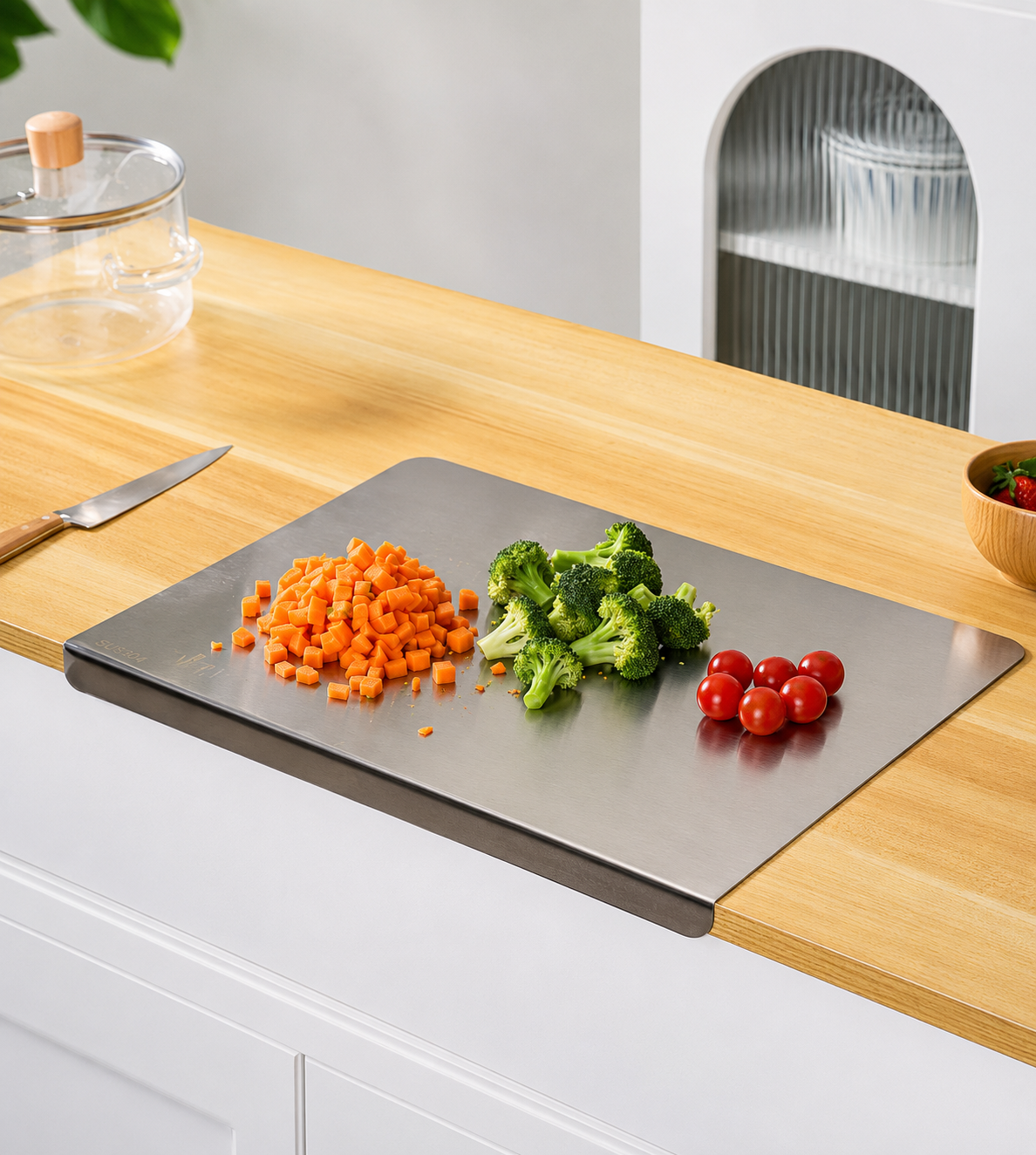 Premium Stainless Steel Chopping Board | 35×31 CM